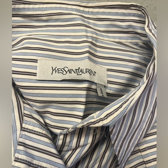 Saint Laurent button down collared shirt dress with fitted waist - Picture 4 of 4